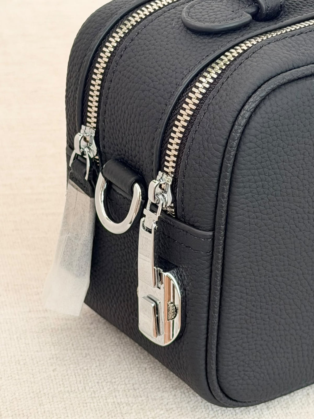 Hermes Contrast Stitch Double Zip Bag