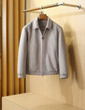 Loro Piana Point Collar Zip Front Jacket