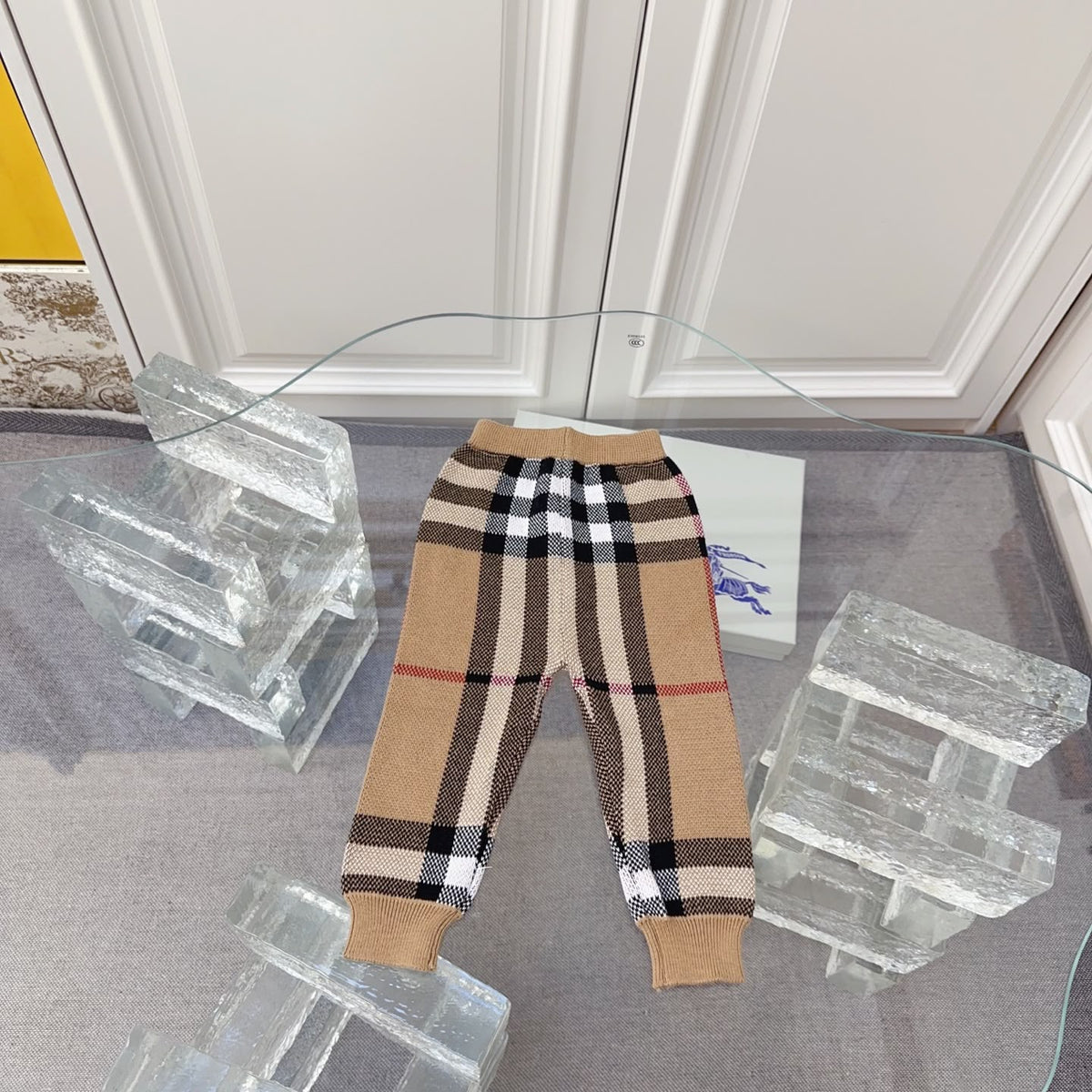 Burberry Kids Camel Check Hooded Set