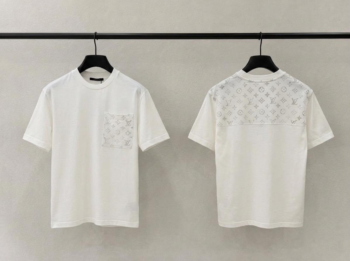 LV Monogram Pocket Back Panel T Shirt