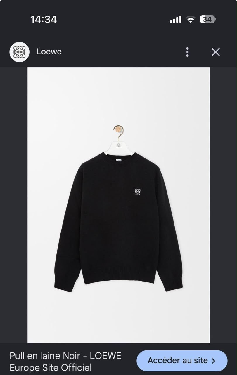 LOEWE Small Anagram Knit Crewneck