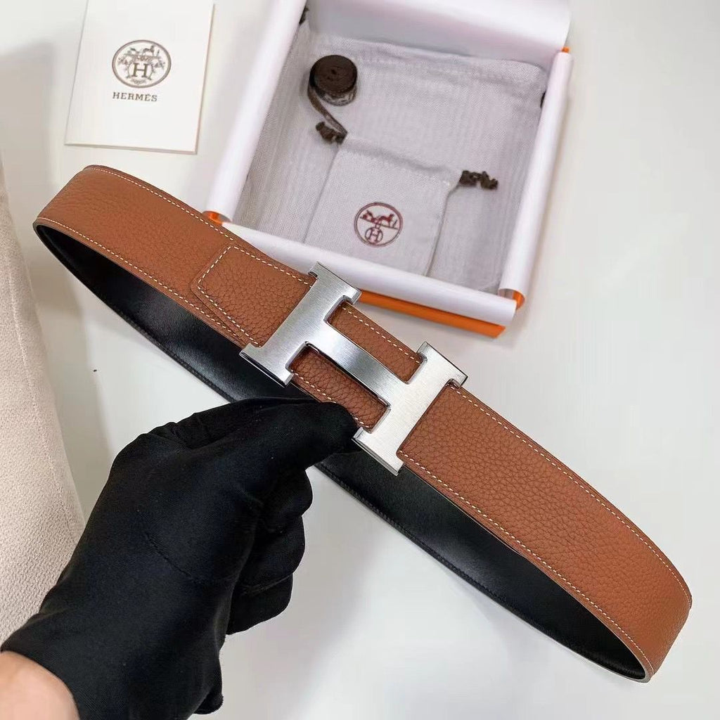 Hermès – Tube H belt buckle & Reversible leather strap 38 mm