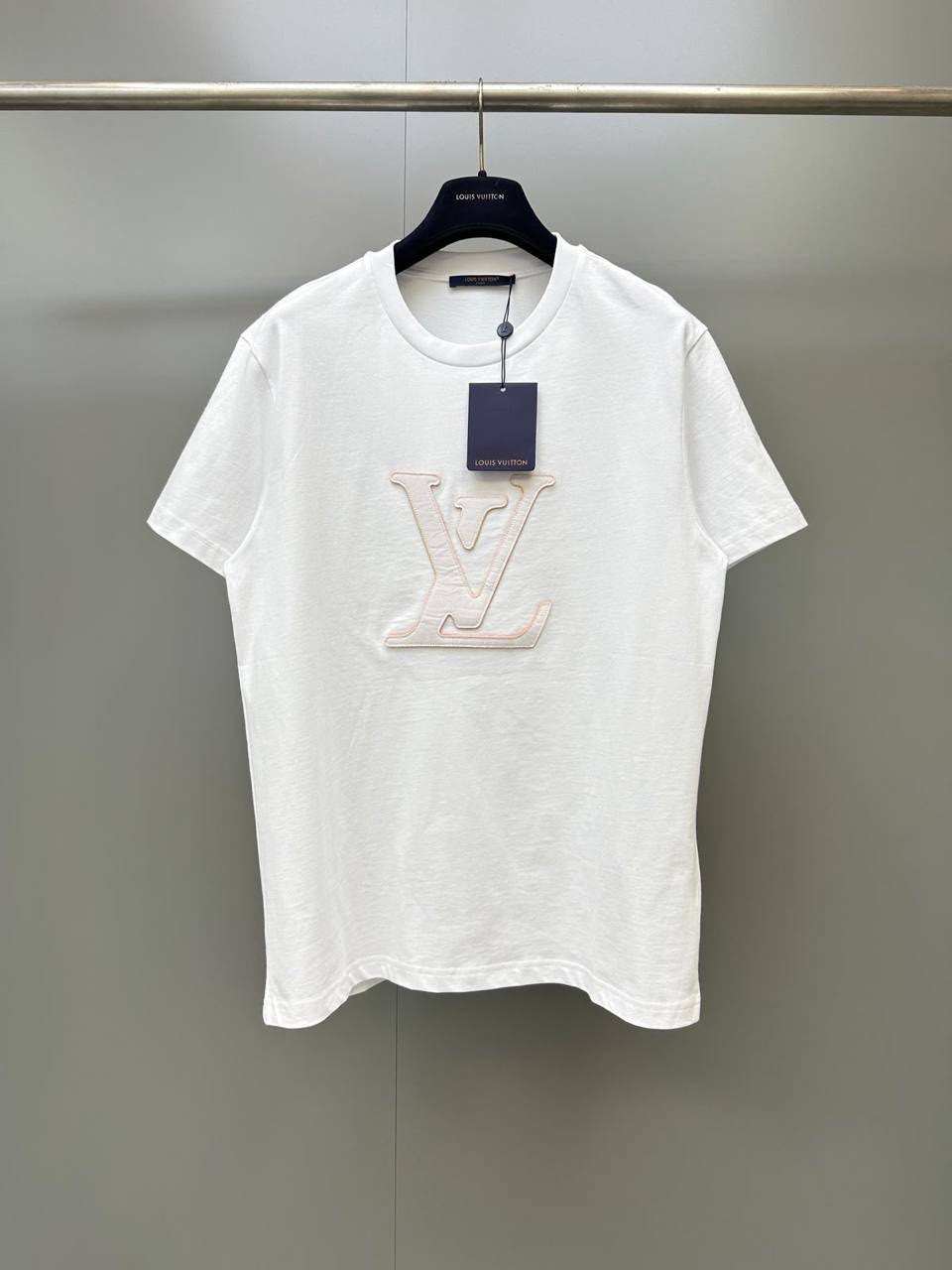 LV White Large Logo T Shirt