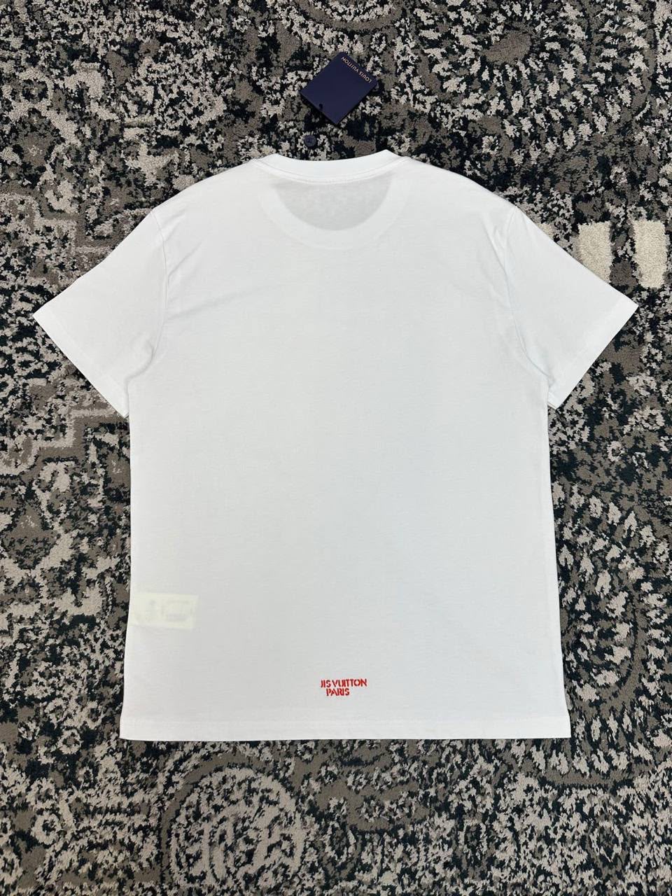 LV White Large Logo T Shirt