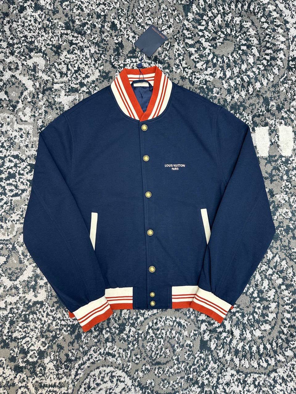 LV Navy Contrast Trim Jacket