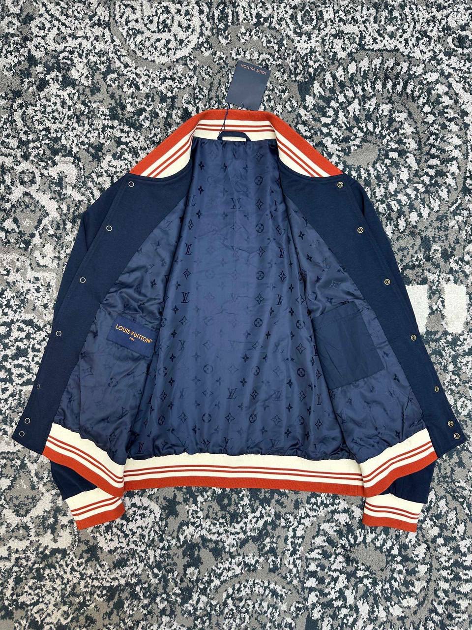 LV Navy Contrast Trim Jacket
