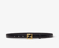 Fendi FF Logo Embossed Leather Belt