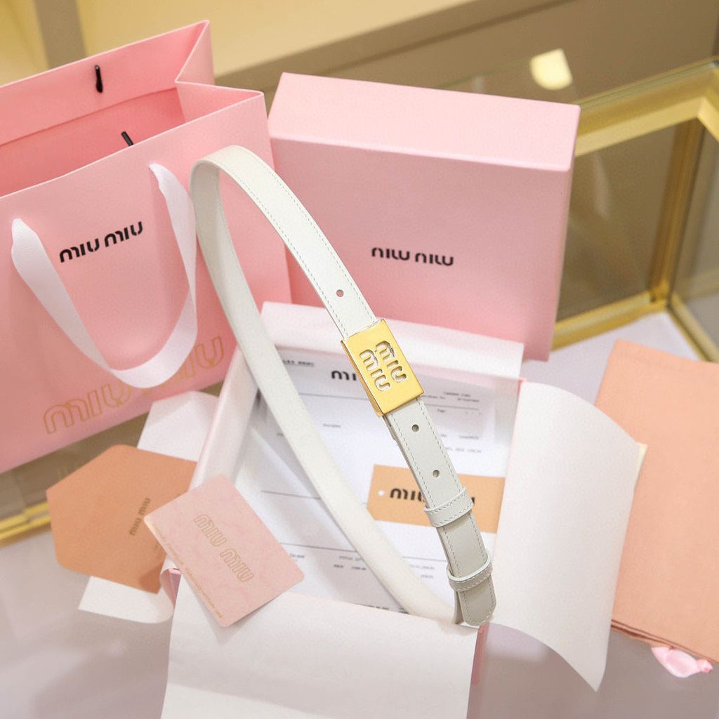 miu miu - leather belt