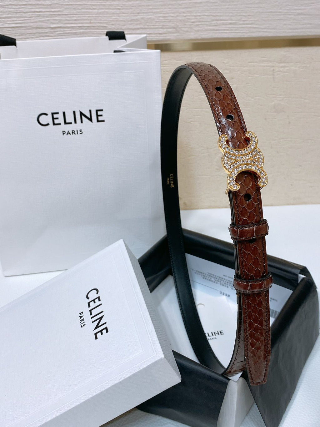 CELINE — Triomphe Belt