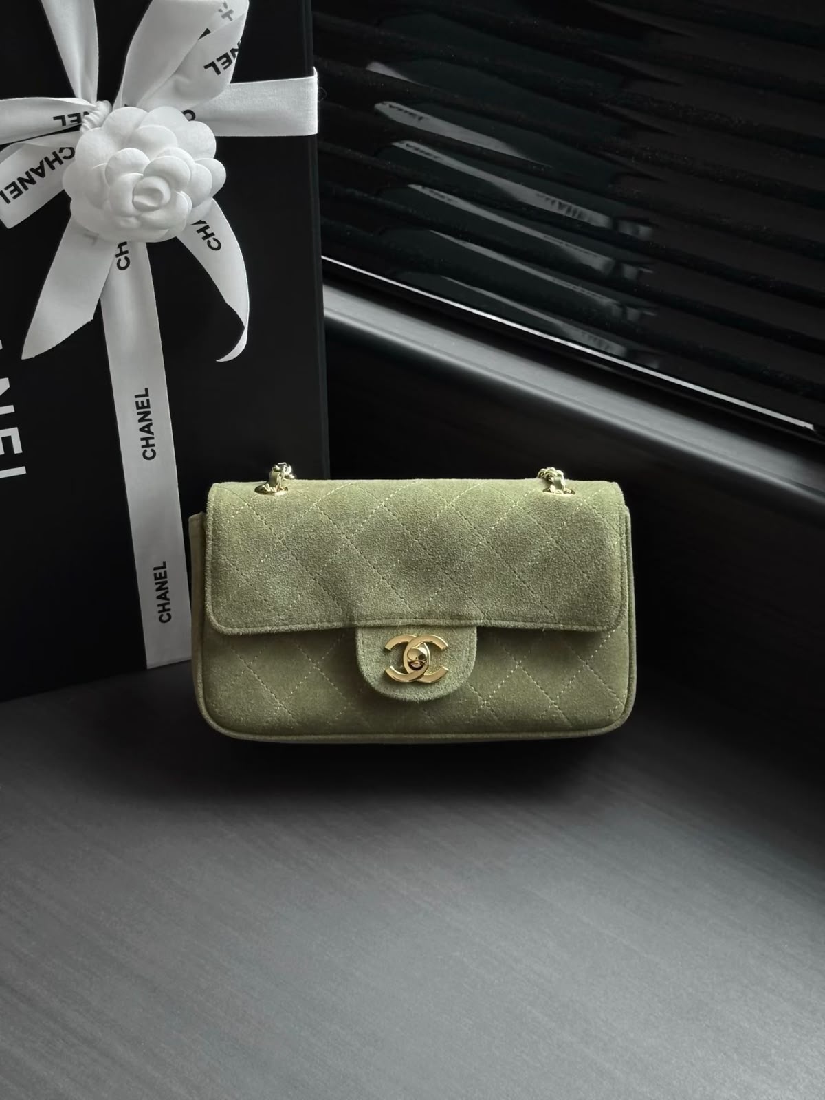CHANEL Quilted Chain Flap Bag