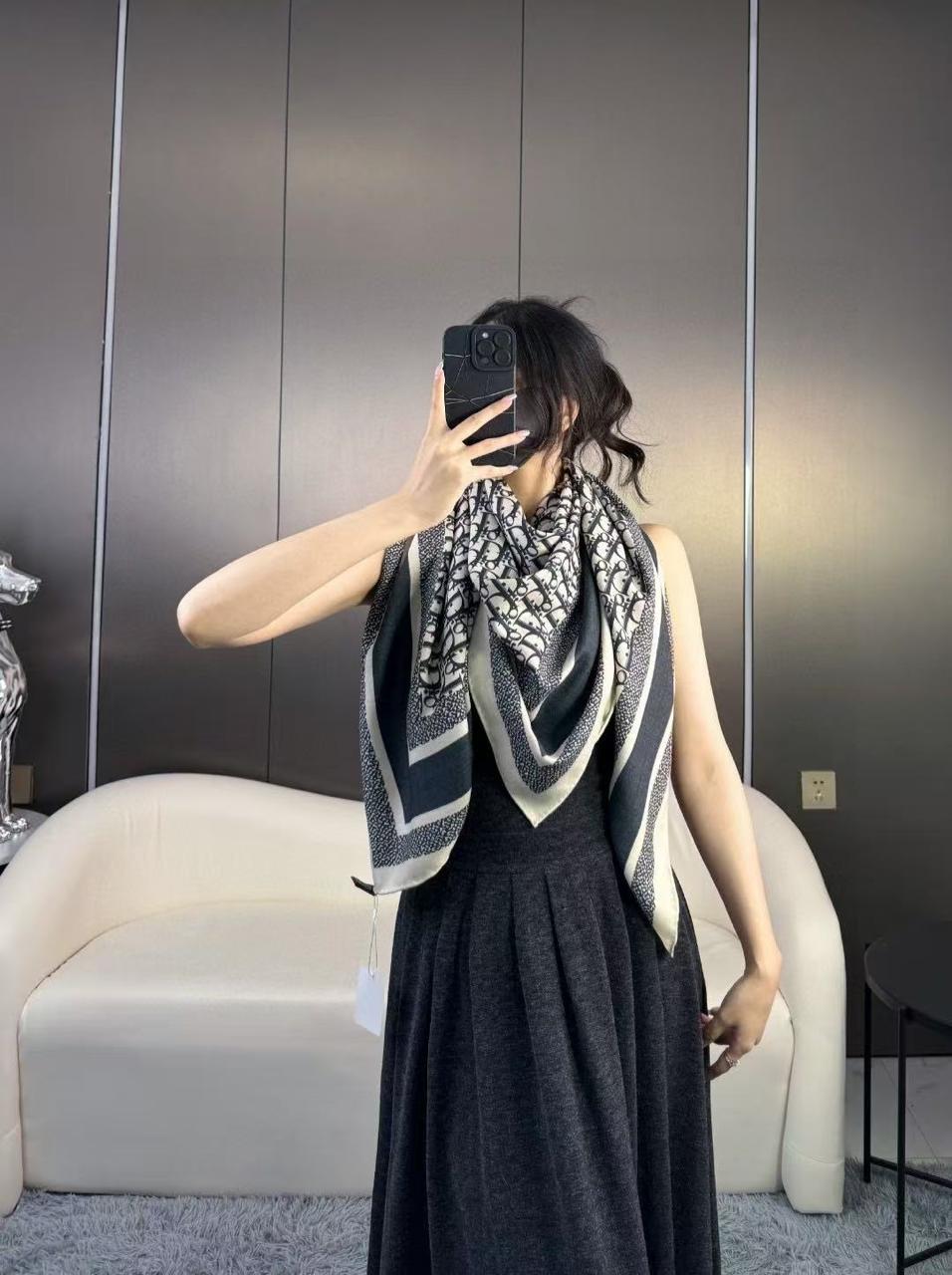 Dior Oblique Square Scarf