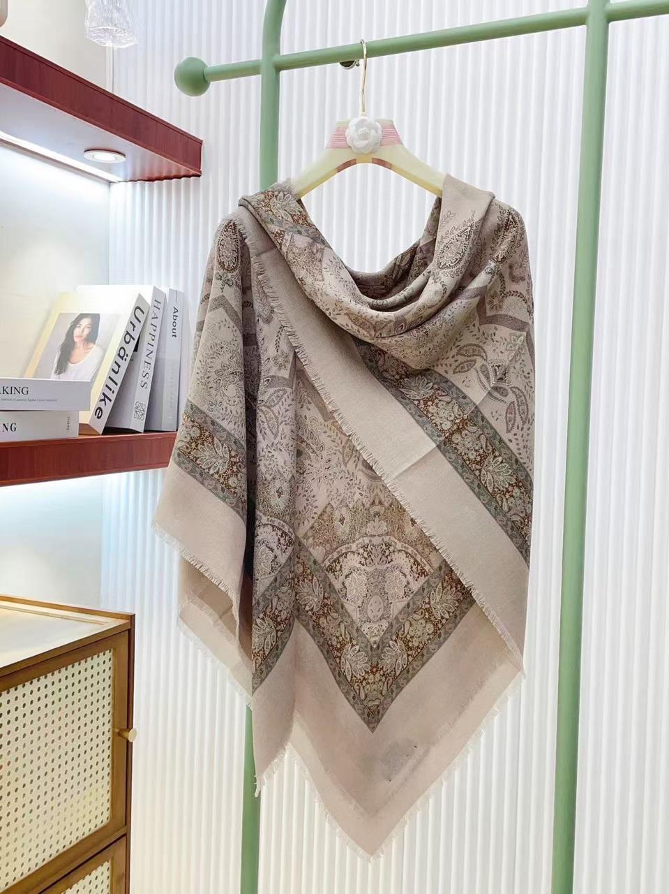Loro Piana Paisley Square Scarf