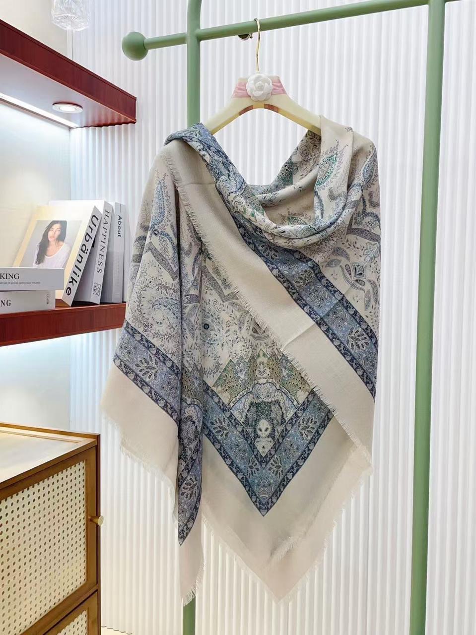 Loro Piana Paisley Square Scarf