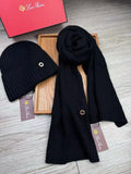 Loro Piana Ribbed Scarf & Beanie Set
