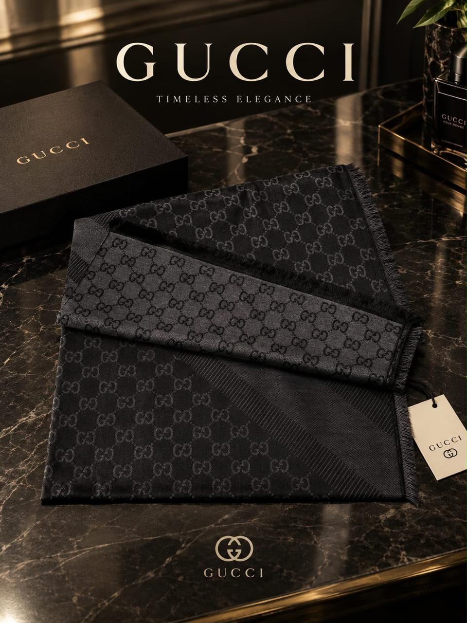 Gucci Two Tone GG Scarf