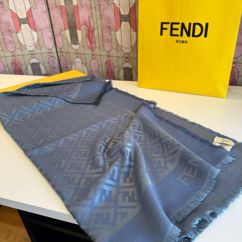 FENDI FF Border Scarf