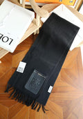 LOEWE Zip Pocket Fringed Scarf