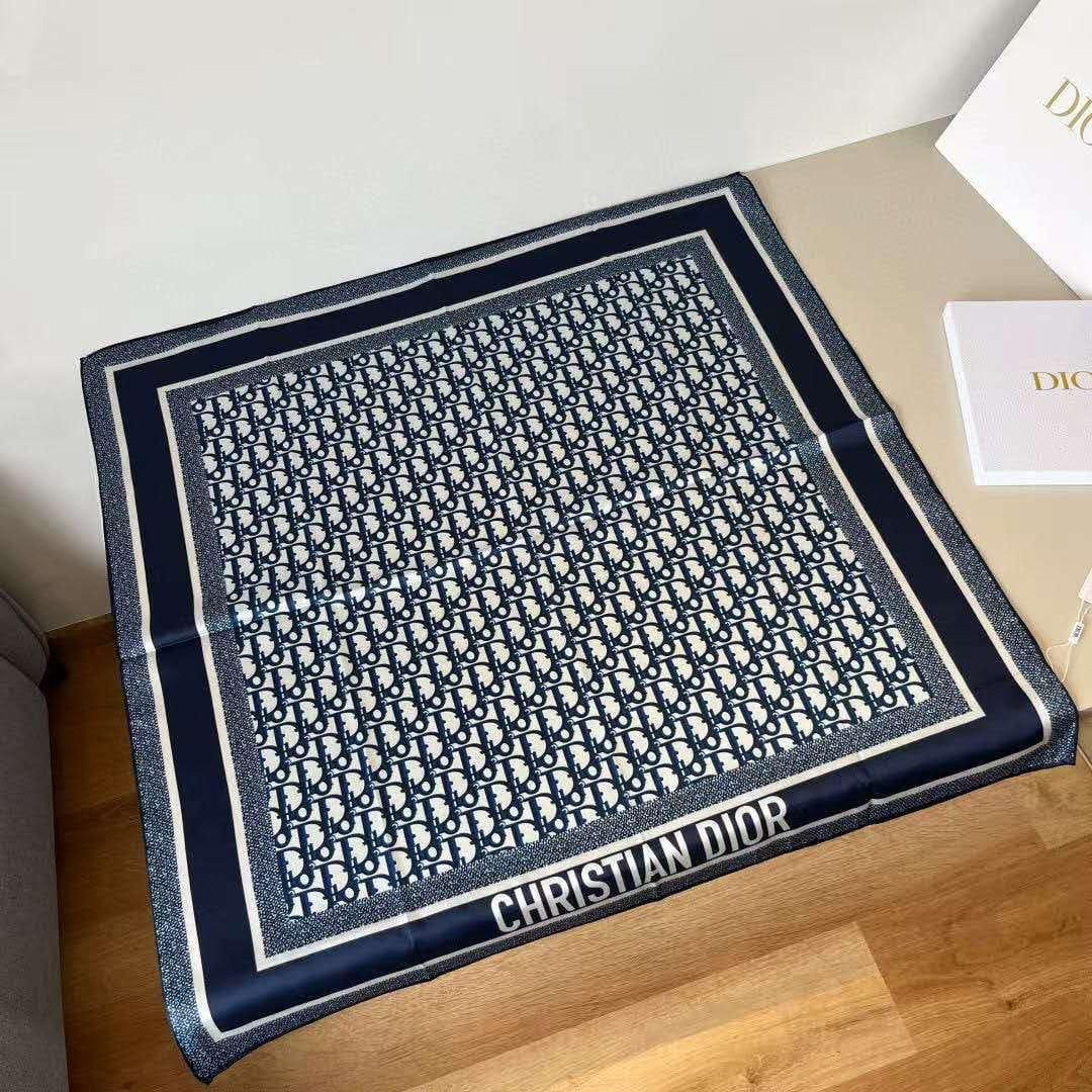 Dior Oblique Reversible Square Scarf