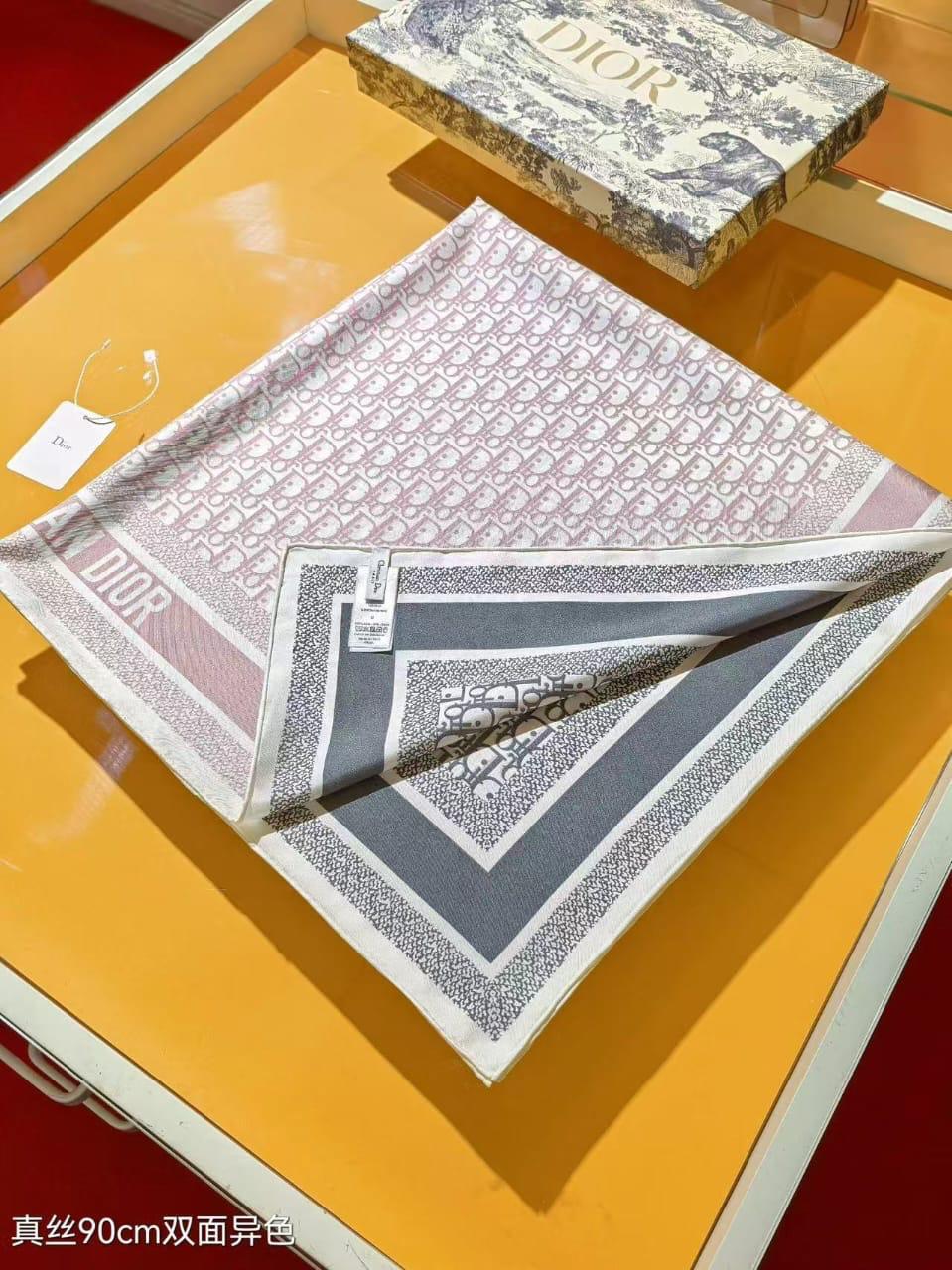 Dior Oblique Reversible Square Scarf