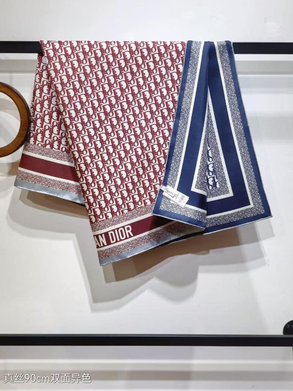 Dior Oblique Reversible Square Scarf