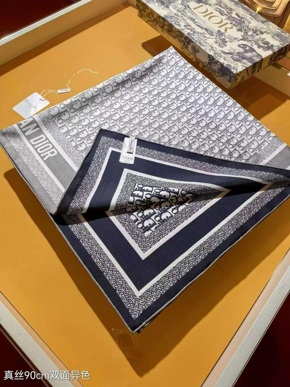 Dior Oblique Reversible Square Scarf