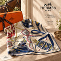 Hermès Ribbon Medallion Square Scarf