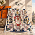 Hermès Stately Wheels Square Scarf