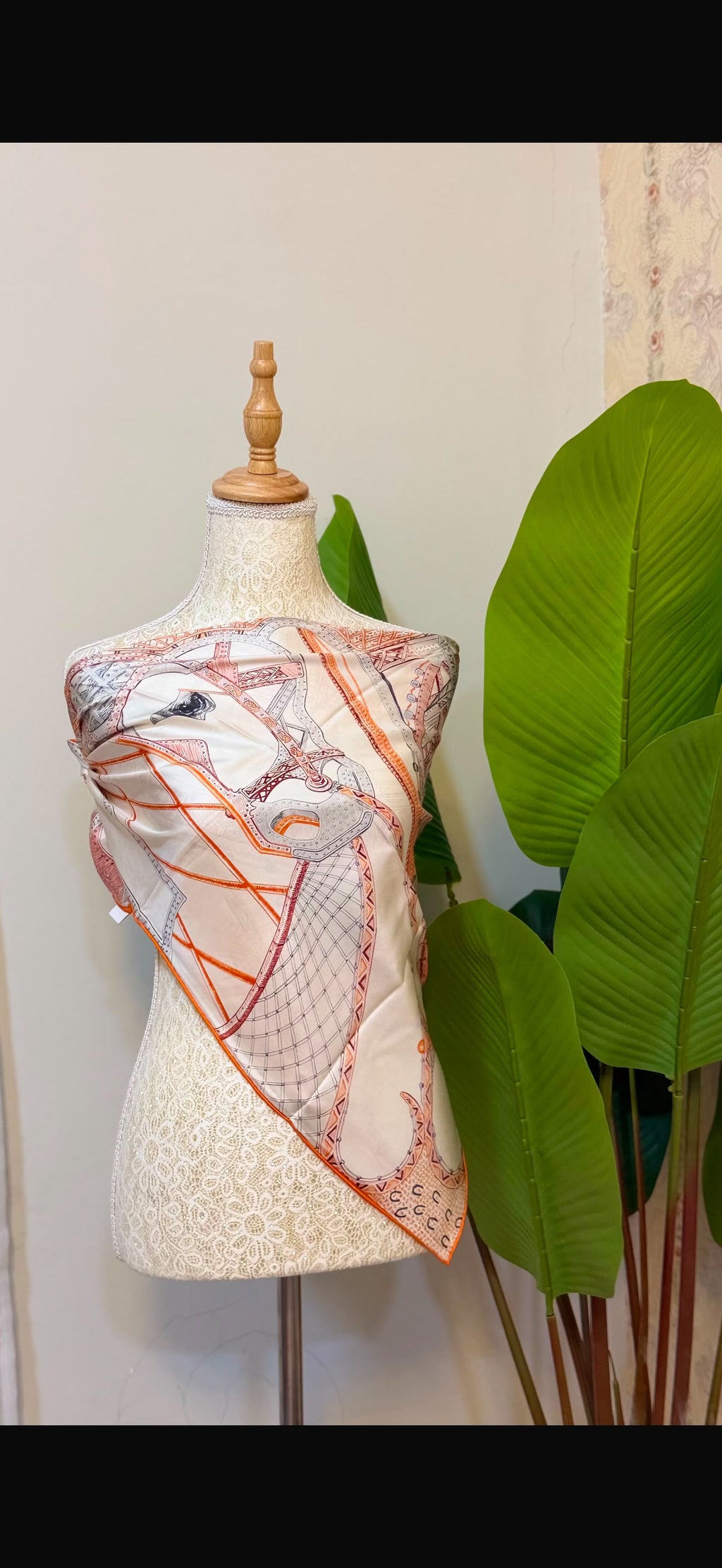 Hermès Abstract Colour Twilly Scarf