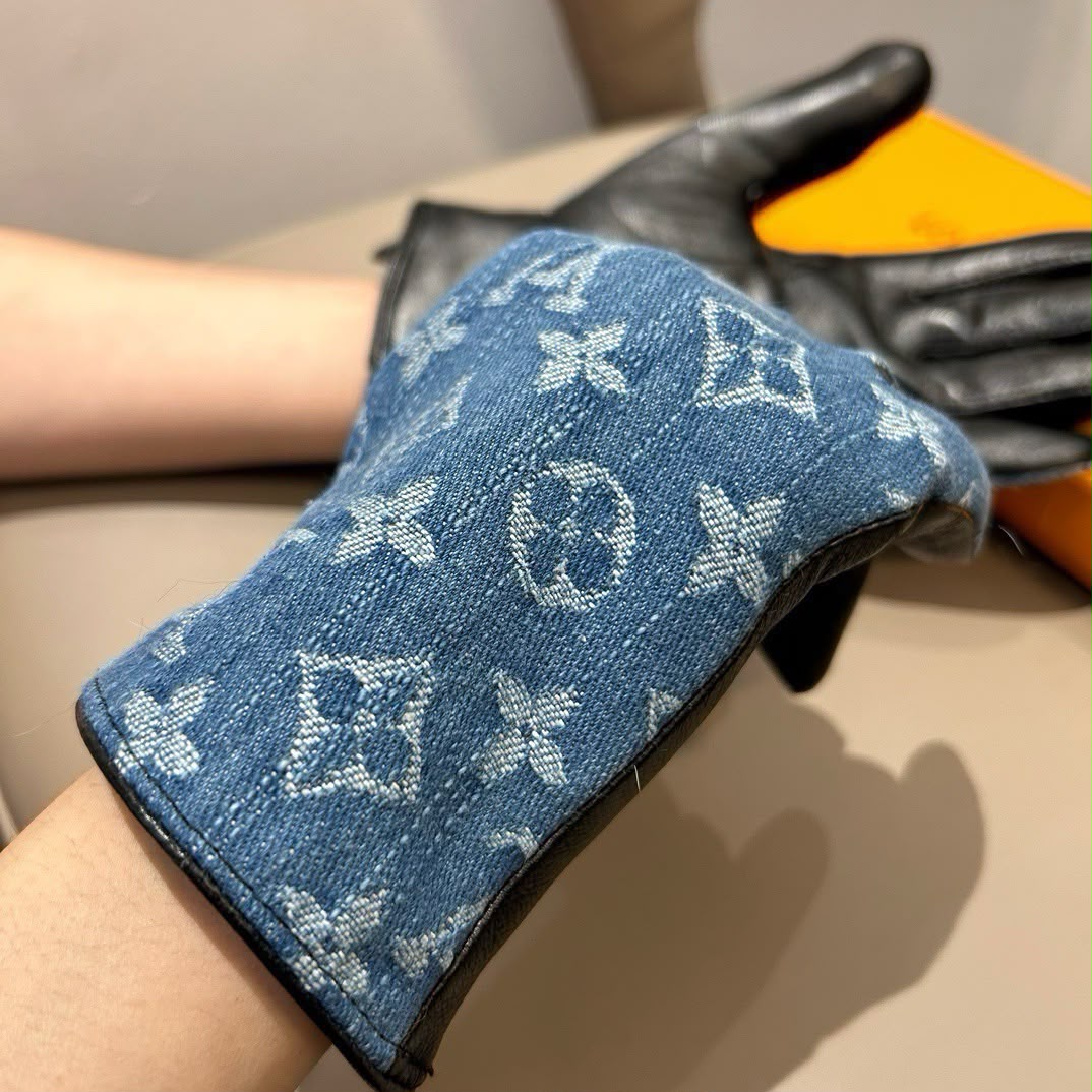 Louis Vuitton Monogram Panel Gloves
