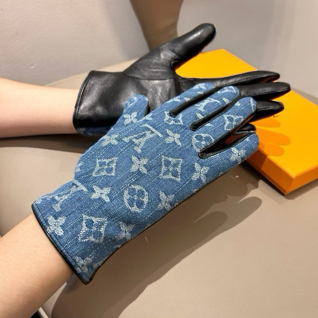 Louis Vuitton Monogram Panel Gloves