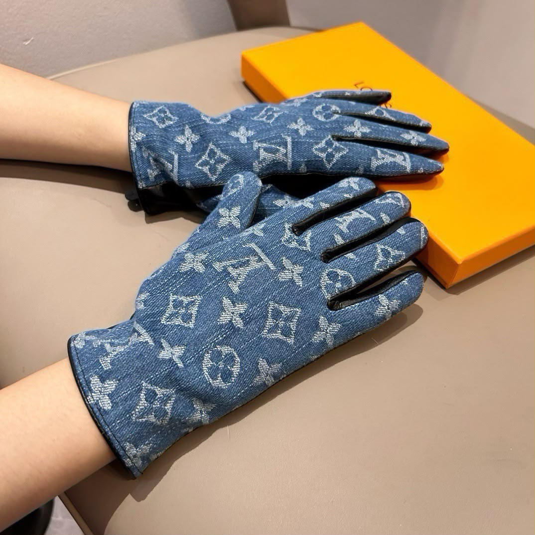 Louis Vuitton Monogram Panel Gloves