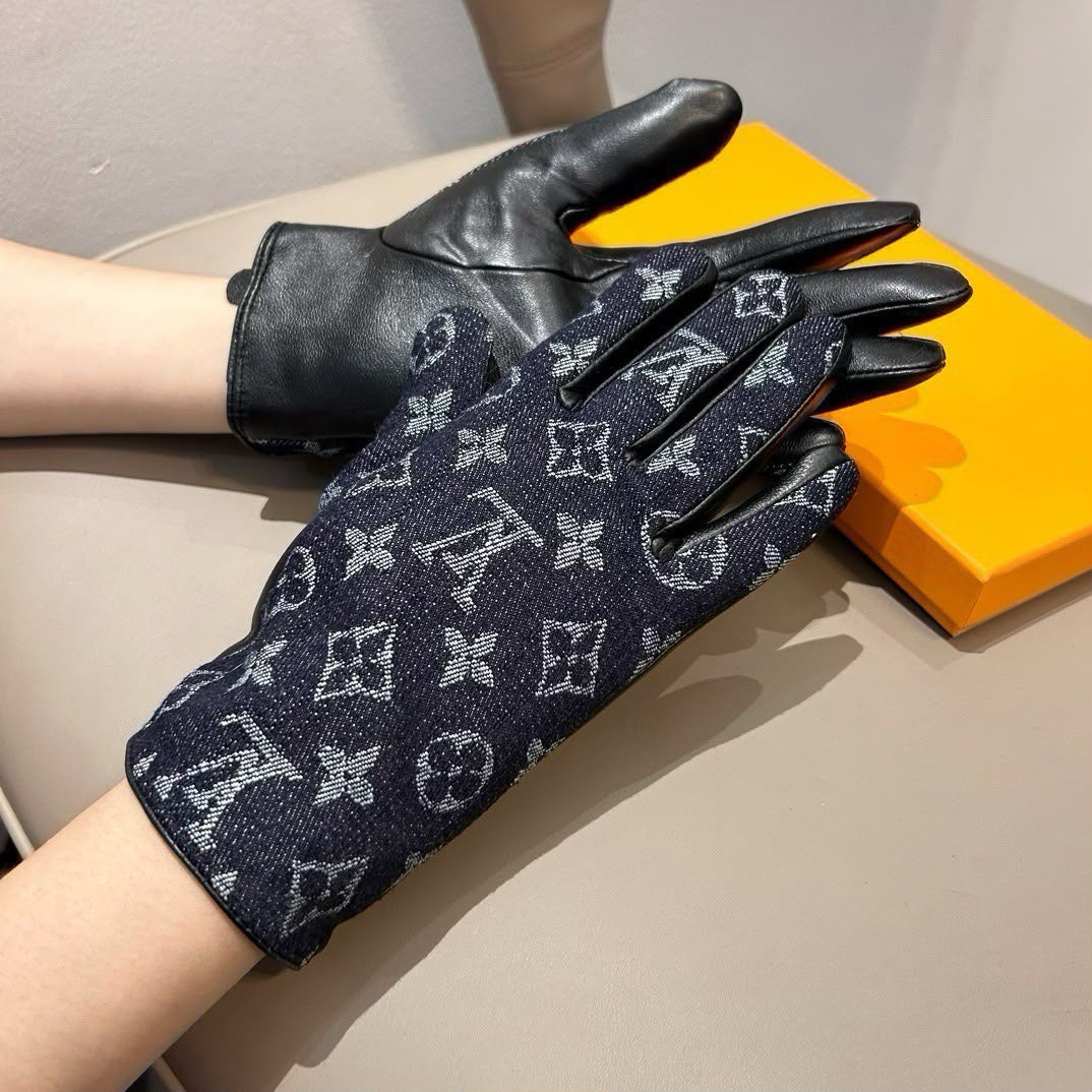 Louis Vuitton Monogram Panel Gloves