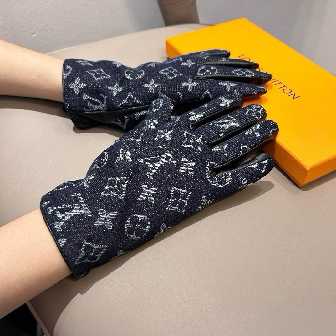 Louis Vuitton Monogram Panel Gloves