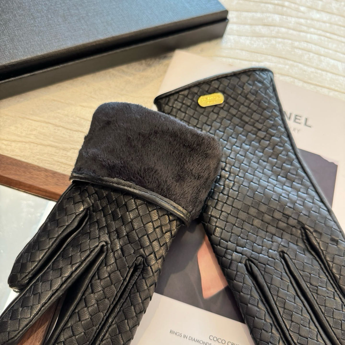 Burberry Braided Gloves