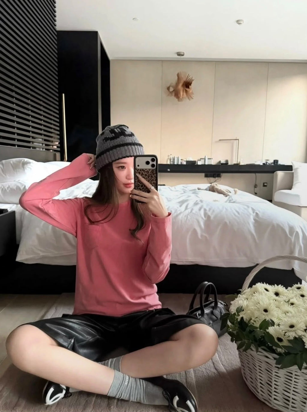 CHANEL Contrast Logo Beanie