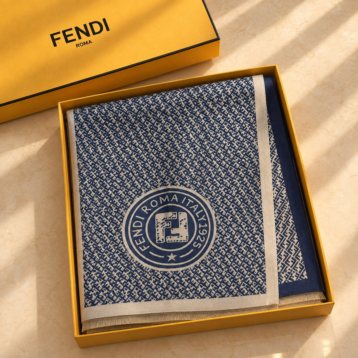 FENDI Chain Logo Scarf