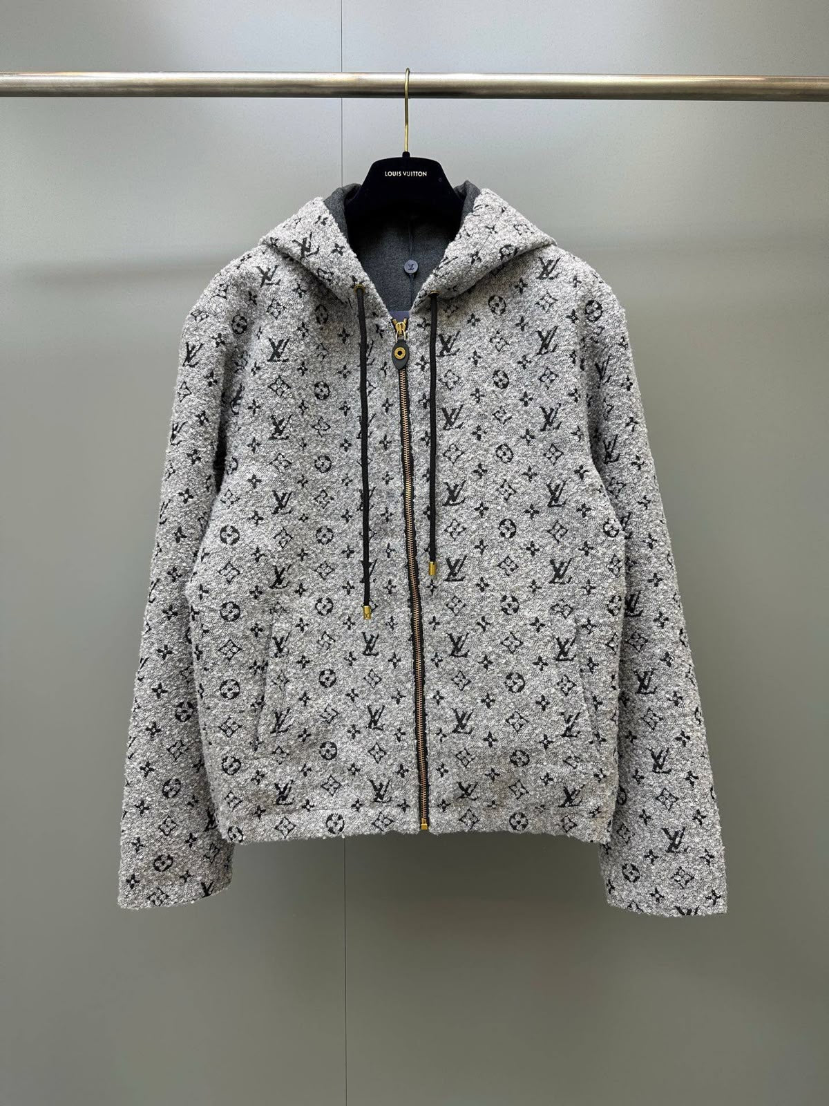 LV Grey Monogram Zip Jacket
