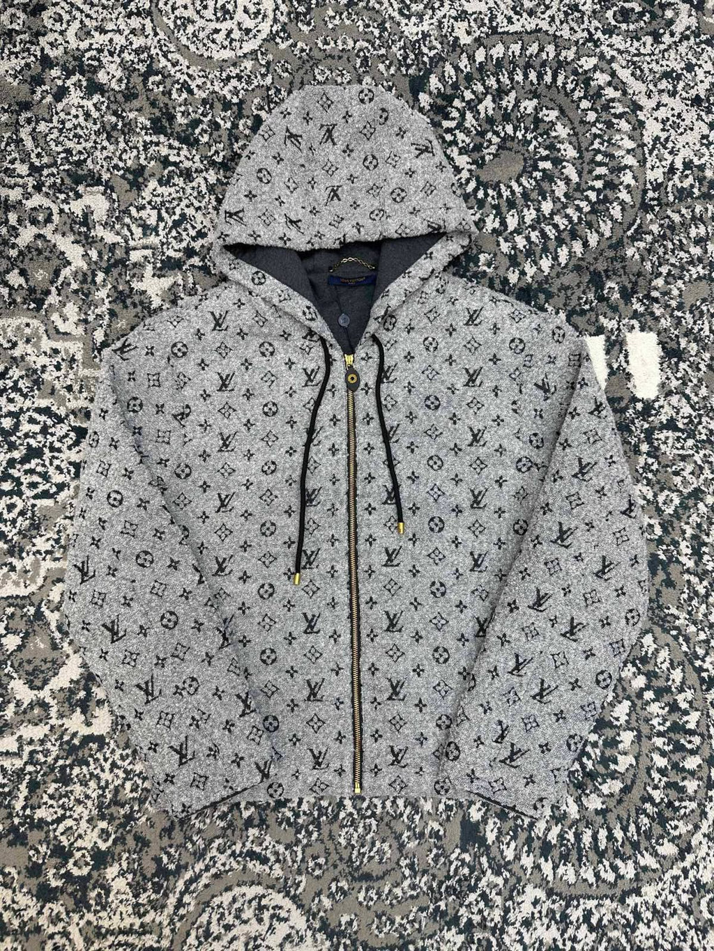 LV Grey Monogram Zip Jacket