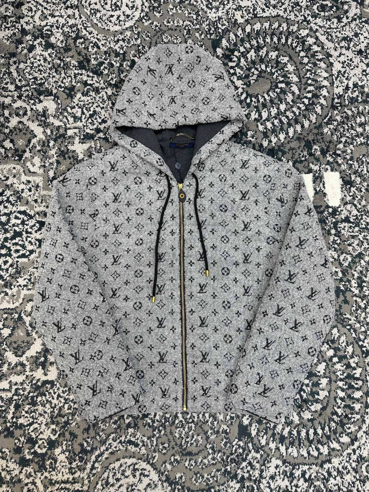 LV Grey Monogram Zip Jacket