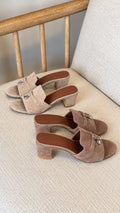 Loro Piana Summer Charms Suede Mules