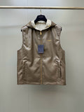 LV Brown Check Reversible Vest