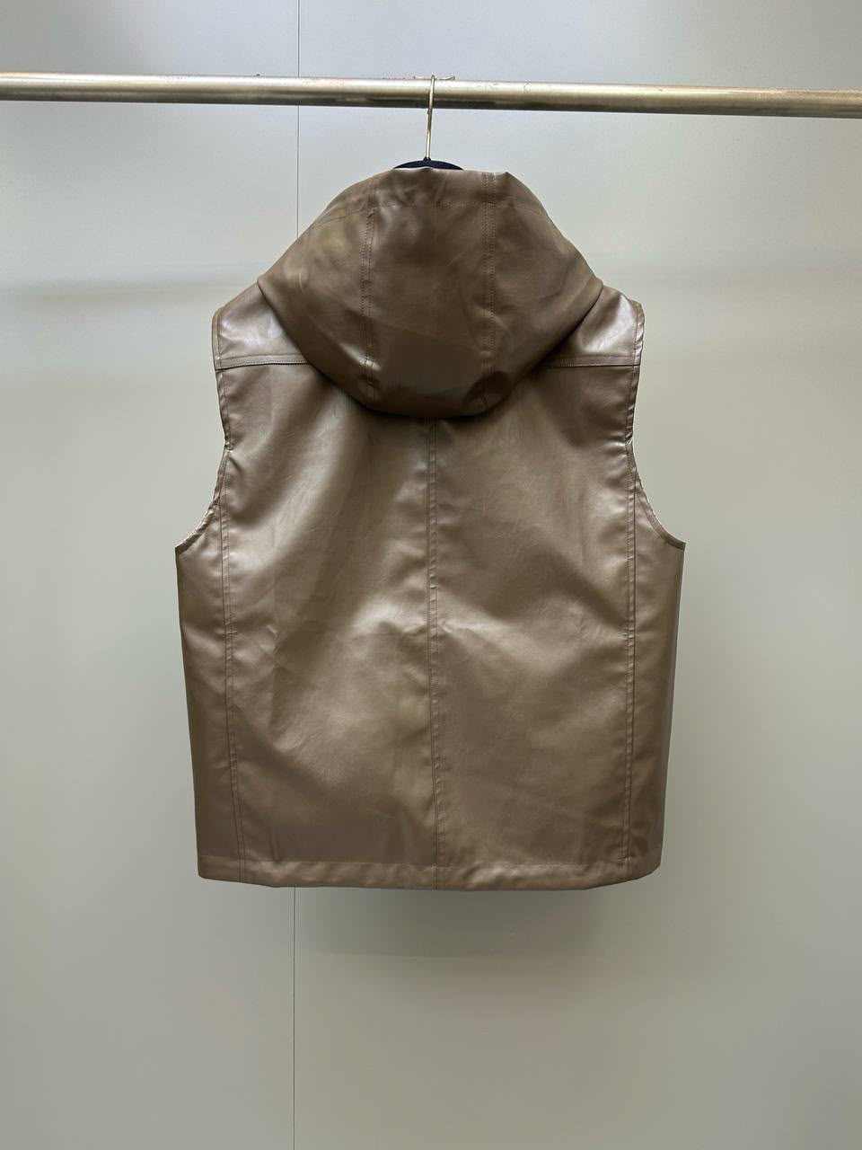LV Brown Check Reversible Vest