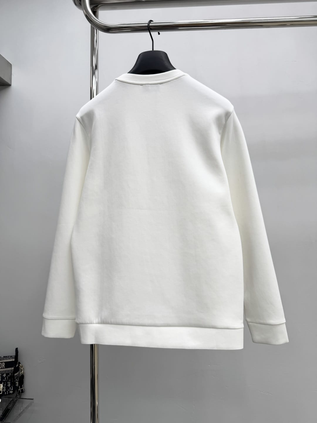 HERMES White Embroidered Horse Crewneck Sweatshirt