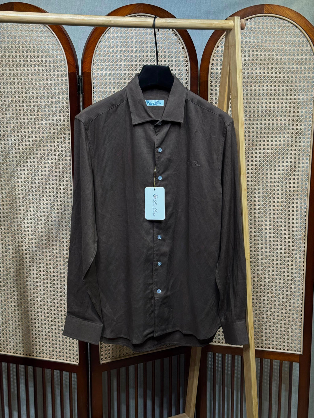 Loro Piana Men Long Sleeve Button Shirt