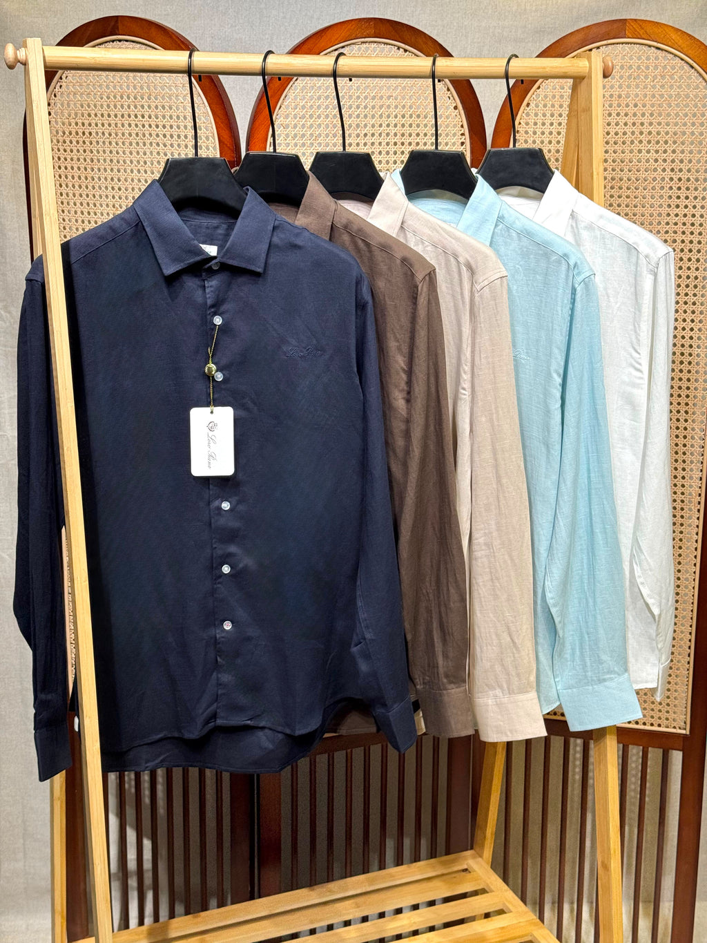 Loro Piana Men Long Sleeve Button Shirt