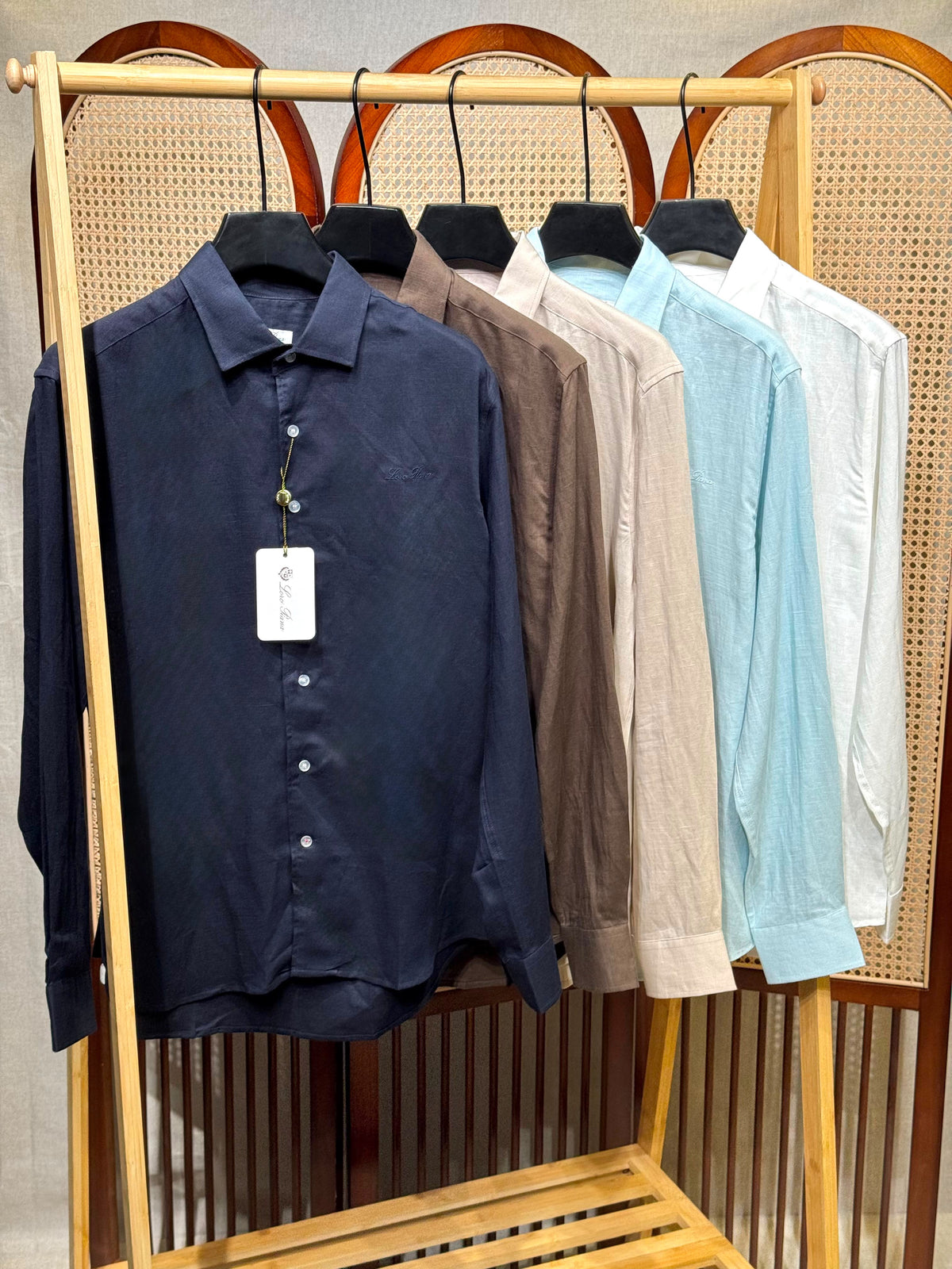Loro Piana Men Long Sleeve Button Shirt