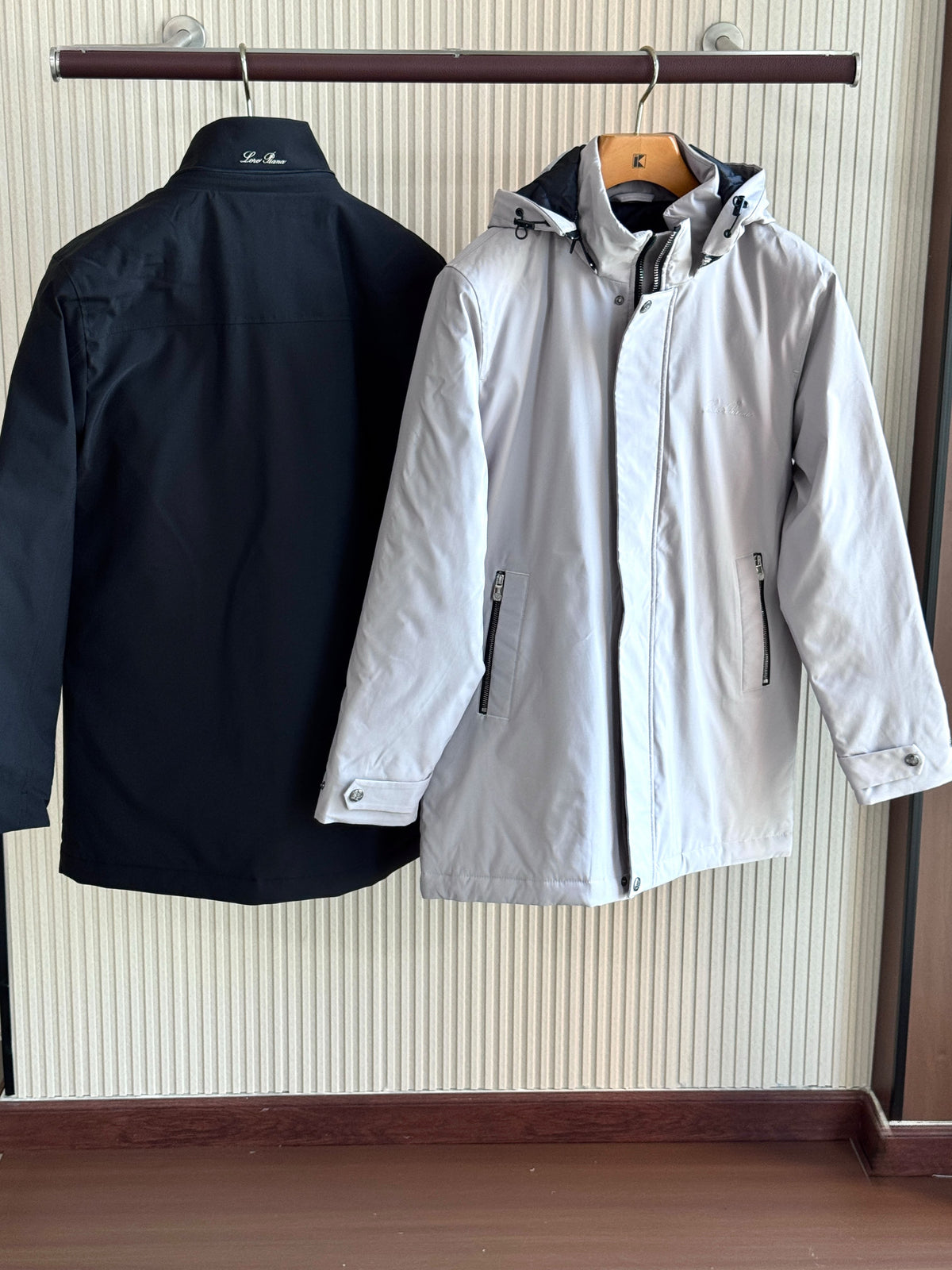 Loro Piana Men Quilted Lined Hooded Coat