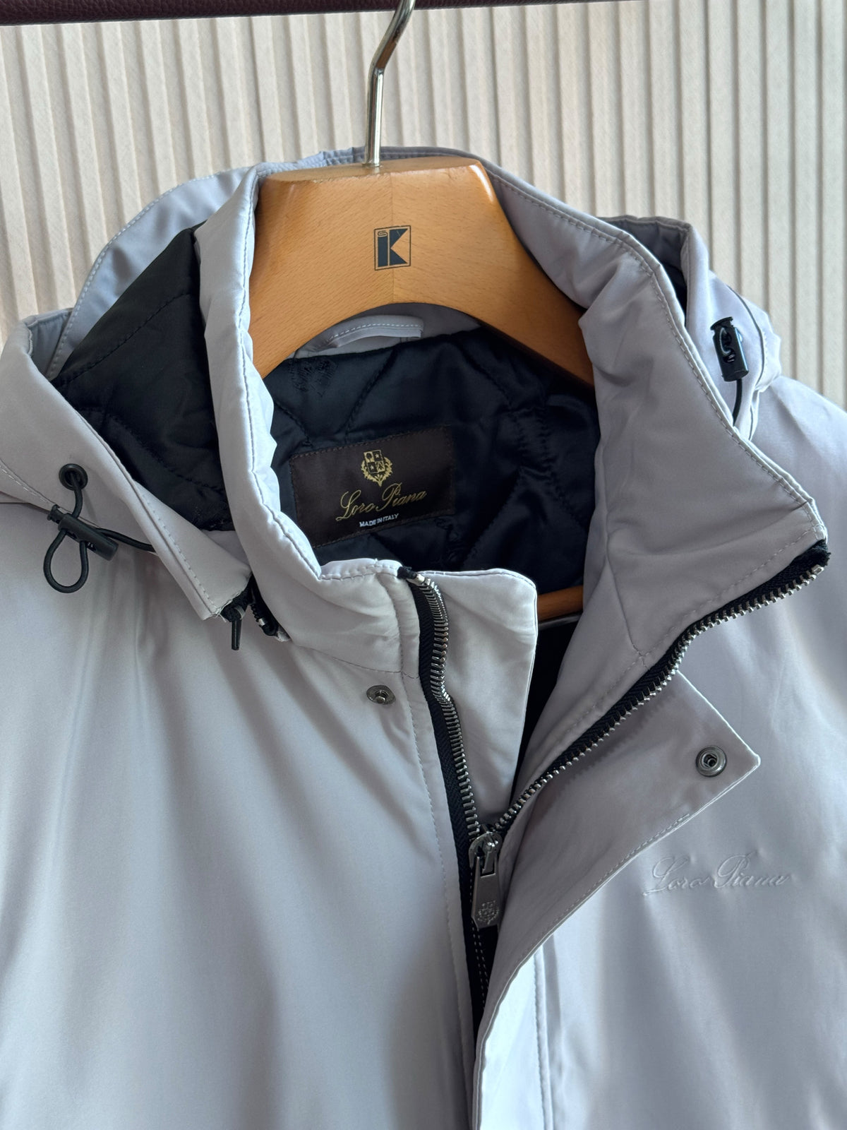 Loro Piana Men Quilted Lined Hooded Coat