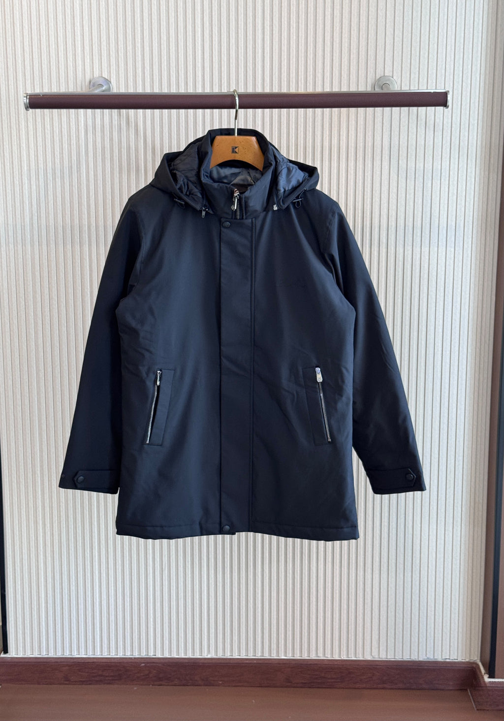 Loro Piana Men Quilted Lined Hooded Coat