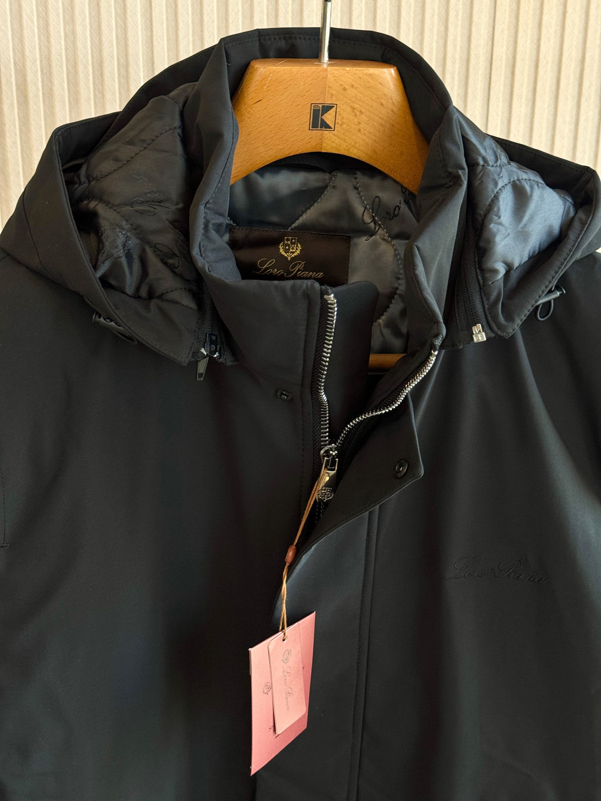 Loro Piana Men Quilted Lined Hooded Coat